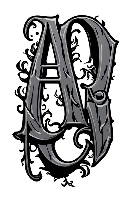 The word Agape written in ancient Greek letters tattoo design idea