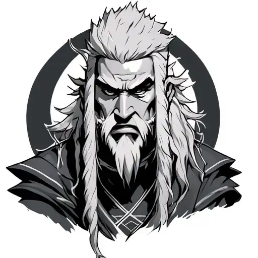 jiraiya pervy sage tattoo design idea