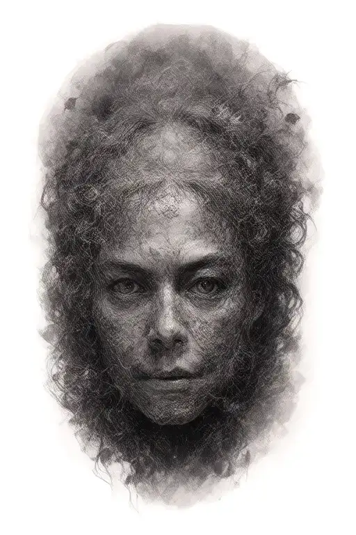 Something representing the family the determination and the stengh with a japanese style in black and white with some fa tattoo design idea