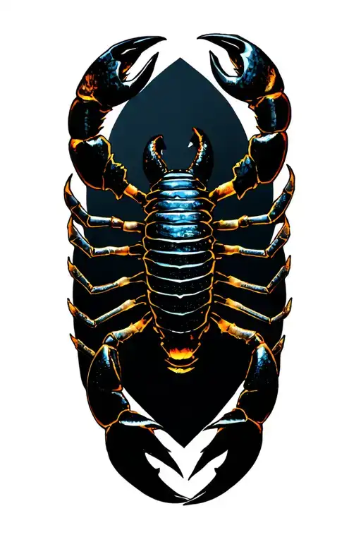 scorpio zodiac sign tattoo design idea