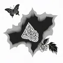 loyal minimum tattoo design idea