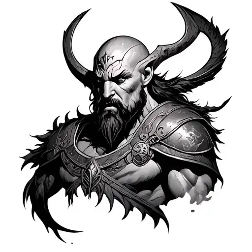 Mars God Of War tattoo design idea