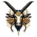 Aries Libra Taurus zodiac symbol intertwined within tattoo design idea