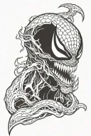 venom marvel tattoo design idea