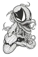 venom marvel tattoo design idea