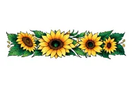 sunflower tattoo design idea