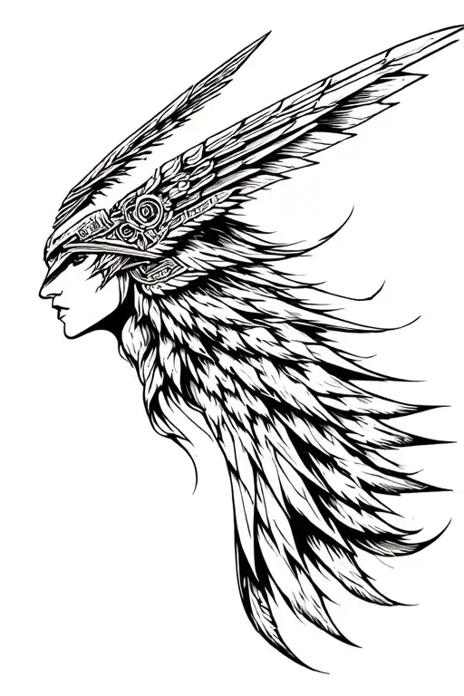 Valkyrie tattoo design idea