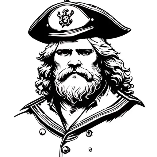 Paul Watson as a traditional sailor tattoo design idea
