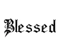 "Blessed
" tattoo design idea