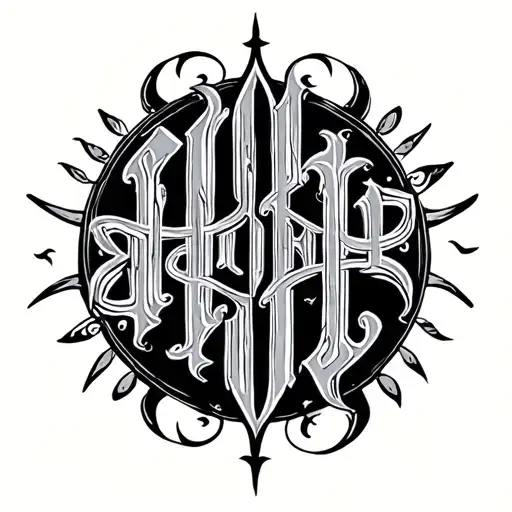 Two Word Ambigram Generator tattoo design idea