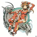 asuka ando eva 02 tattoo design idea