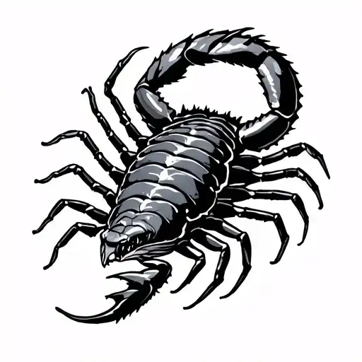 Japanese Scorpion tattoo design idea