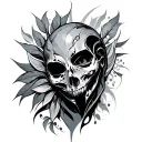 Humanoid tattoo design idea