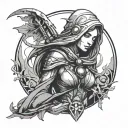 eris morn from destiny tattoo design idea