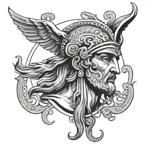 Greek Kairos tattoo design idea