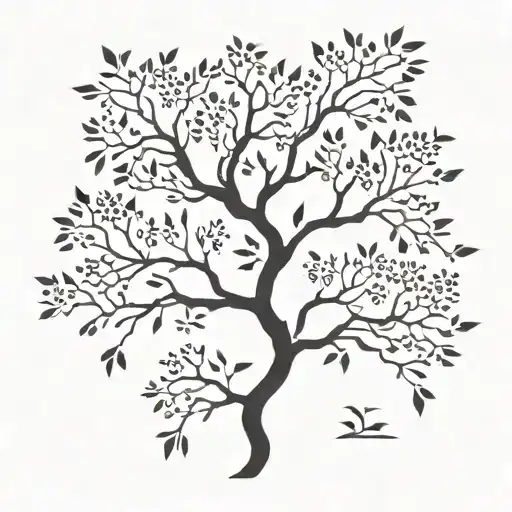 poison tree tattoo design idea