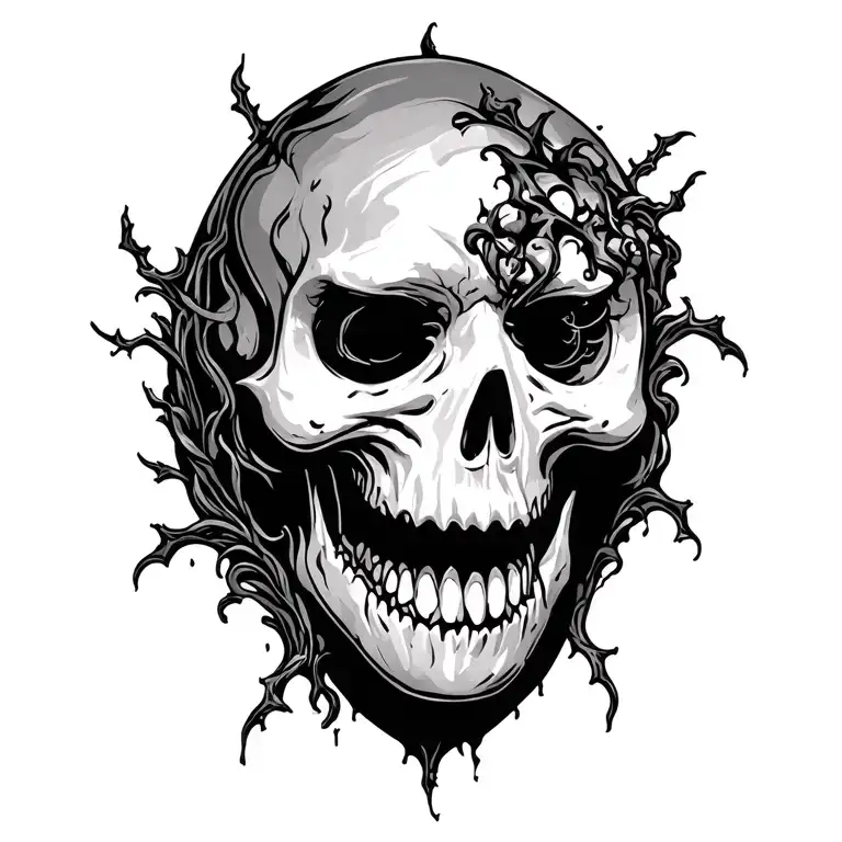Halloween design tattoo design idea