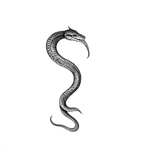 snake slytherin tattoo design idea