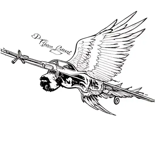 Waylon Jennings flying w tattoo design idea
