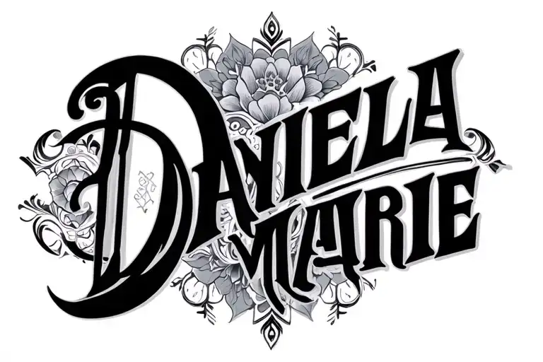 "DANIELA MARIE" Nordic patterns incorporated tattoo design idea