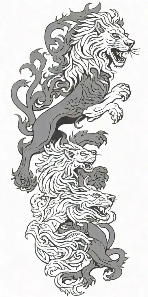 Scottish Rampant Lion Tattoo tattoo design idea