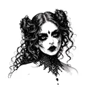 lesbian vampires tattoo design idea