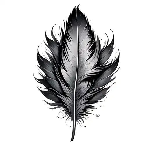 infinity, feather tattoo design idea
