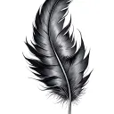 infinity, feather tattoo design idea