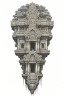 ta prohm temple tattoo design idea