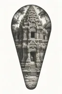 ta prohm temple tattoo design idea