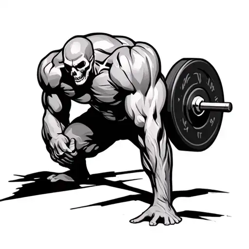 Deadlift tattoo design idea