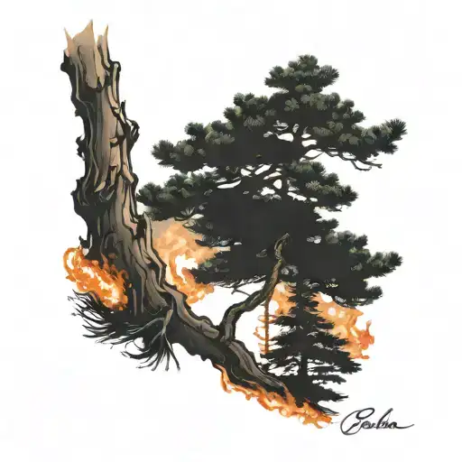 222+ Burning Tree Tattoo Ideas in 2026 - BlackInk AI