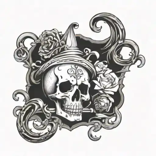 death unknown curiosity insight reflection sense of self balance contentment stability humour love life tattoo design idea