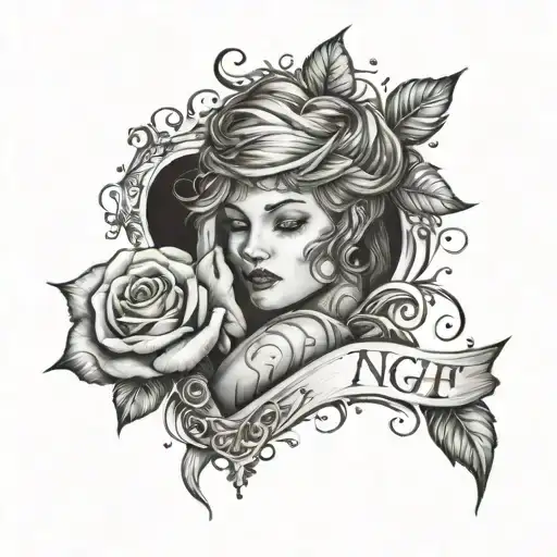 Good night, sleep tight. Good night, sleep tight. I love you, my love. tattoo design idea