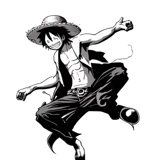 Luffy y ace one piece tattoo design idea