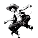 Luffy y ace one piece tattoo design idea