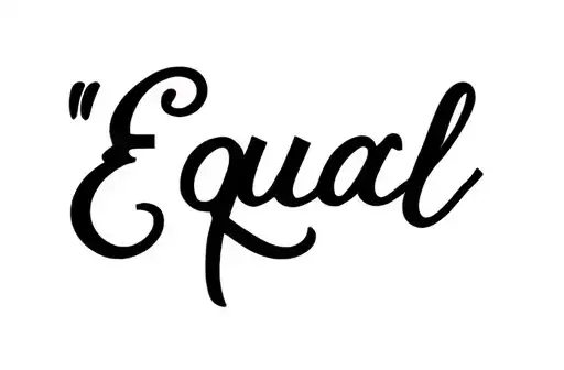 “Equal” tattoo design idea
