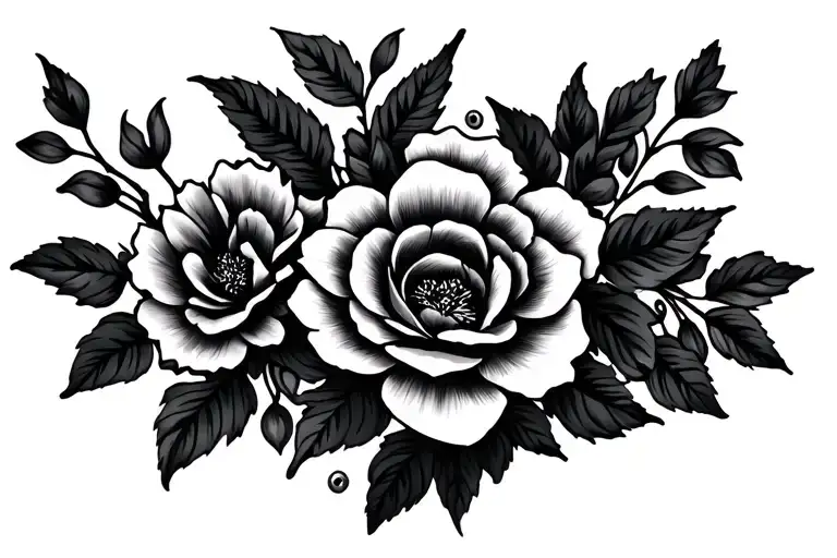 throat tattoo for women with Memento vivere flowers fine line vinery  tattoo design idea