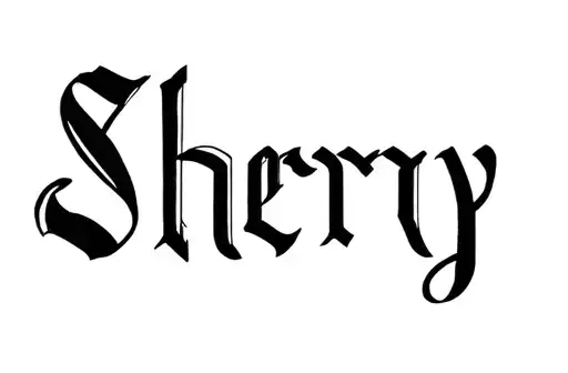 "Sherry" tattoo design idea