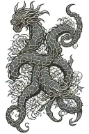 leo and scorpio zodiac tattoo tattoo design idea