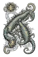 leo and scorpio zodiac tattoo tattoo design idea
