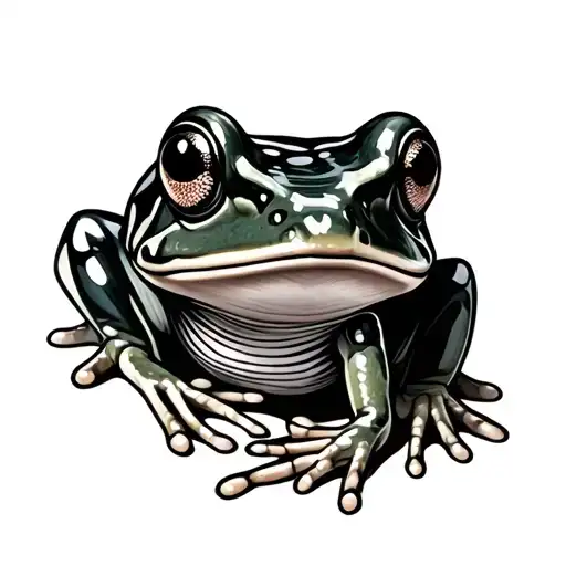 Frog Glass tattoo design idea
