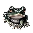 Frog Glass tattoo design idea