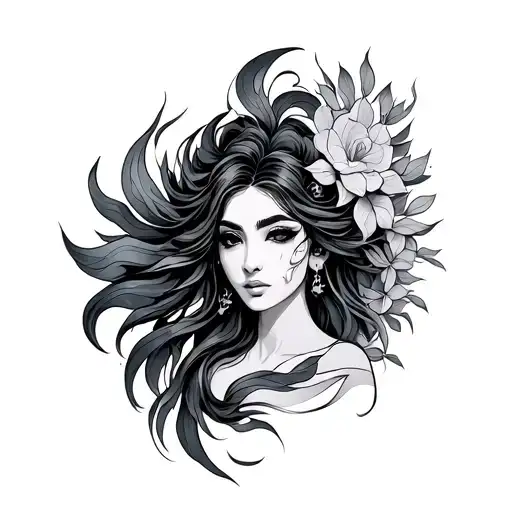 Yemaya tattoo design idea