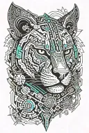 aztec jaguar warrior tattoo design idea