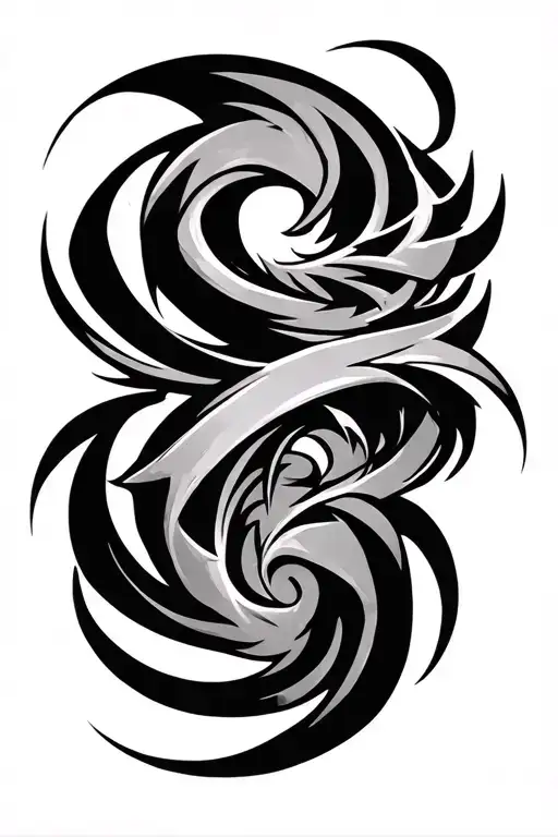 tribal that consumes the entire arm as if they were black stripes like those of Venom when he is going to become Venom tattoo design idea