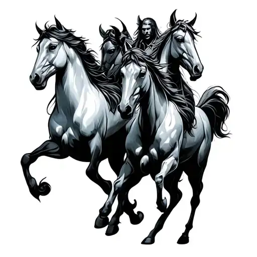 Four Horsemen tattoo design idea
