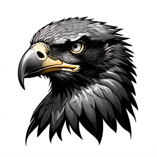 eagle head tattoo design idea