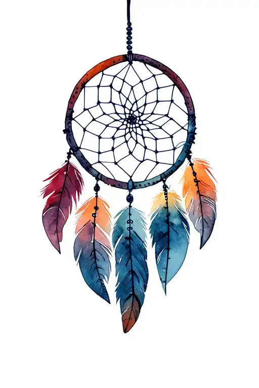 Dream catcher for men tattoo design idea