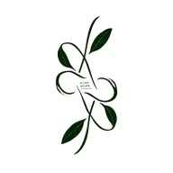 A sleek infinity symbol with the Greek word"Agape" (Ayárn) seamlessly integrated into the loop. 4 olive leaves tattoo design idea